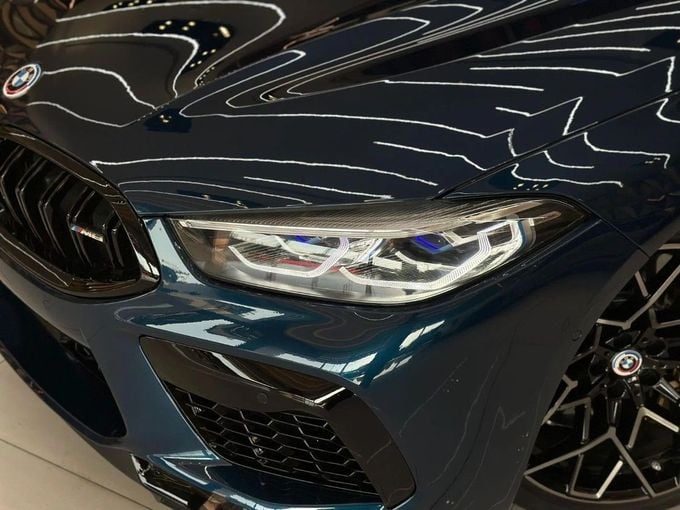 Подержанный BMW M8 Competition I (F91/F92/F93) Рестайлинг, 4.4 л, 2022 в Дубае от Orient Auto FZE Синий цвет. Корейская | AUTO.AE