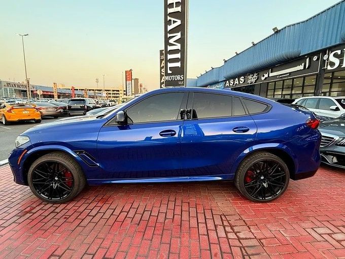 Used BMW X6 M Competition III (F96), 4.4 l, 2022 in Dubai by Shamil Motors, Blue color. American Specs | AUTO.AE