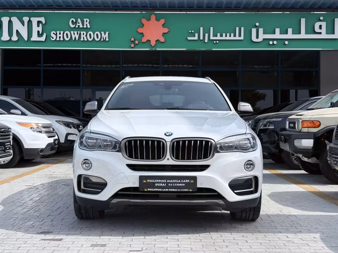 Подержанный BMW X6 35i II (F16), 3.0 л, 2016 в Дубае от Philippine Used Cars Showroom Белый цвет. GCC | AUTO.AE