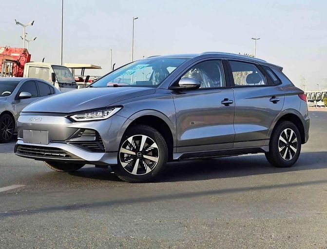 New BYD e2 I Facelift, 2025 in Dubai by SK Motors, Grey color. Chinese Specs | AUTO.AE