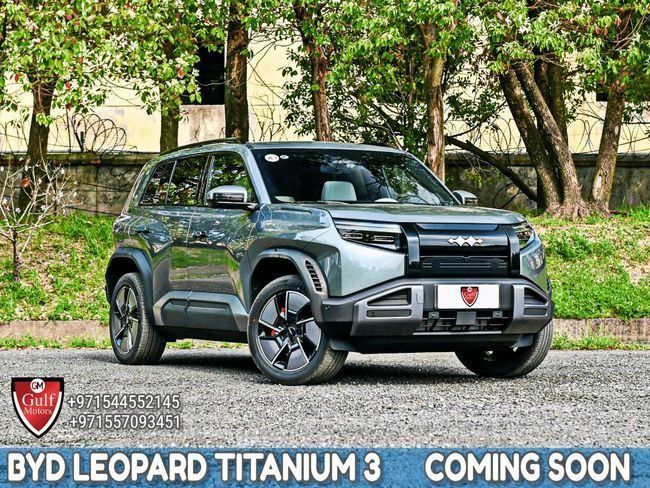 New BYD FangChengBao Titanium 3, 2025 in Dubai by Gulf Motors, Green color. Chinese Specs | AUTO.AE