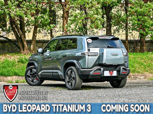 New BYD FangChengBao Titanium 3, 2025 in Dubai by Gulf Motors, Green color. Chinese Specs | AUTO.AE