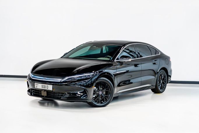 BYD Han I Рестайлинг 2, 2025 седан dm  класса в Дубае от POF RENTAL черный цвет | AUTO.AE