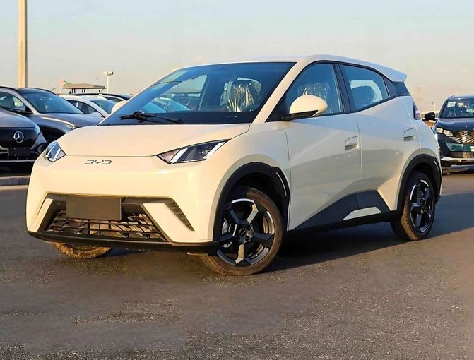 New BYD Seagull I Facelift, 2025 in Dubai by SK Motors, White color. Chinese Specs | AUTO.AE