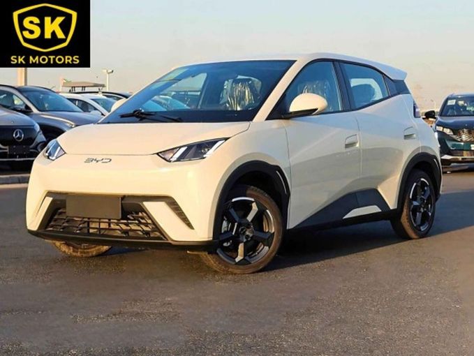 New BYD Seagull I Facelift, 2025 in Dubai by SK Motors, White color. Chinese Specs | AUTO.AE