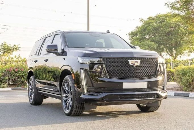 Used Cadillac Escalade V, 6.2 l, 2022 in Dubai by Laith Alobaidi Motors, Black color. GCC Specs | AUTO.AE