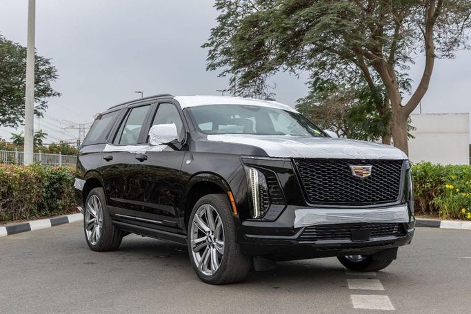 New Cadillac Escalade V Facelift, 6.2 l, 2025 in Dubai by Laith Alobaidi Motors, Black color. GCC Specs | AUTO.AE