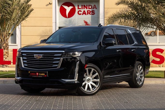 Used Cadillac Escalade V, 6.2 l, 2021 in Dubai by Linda Cars, Black color. GCC Specs | AUTO.AE
