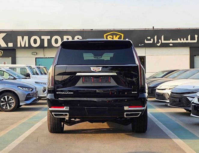 New Cadillac Escalade V Facelift, 6.2 l, 2025 in Dubai by SK Motors, Black color. GCC Specs | AUTO.AE