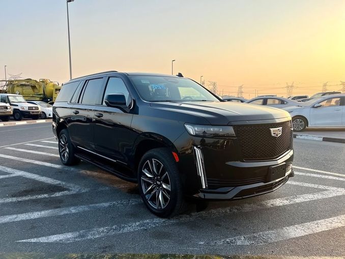 Used Cadillac Escalade ESV V, 6.2 l, 2023 in Dubai by Lakhani Motors, Black color. American Specs | AUTO.AE