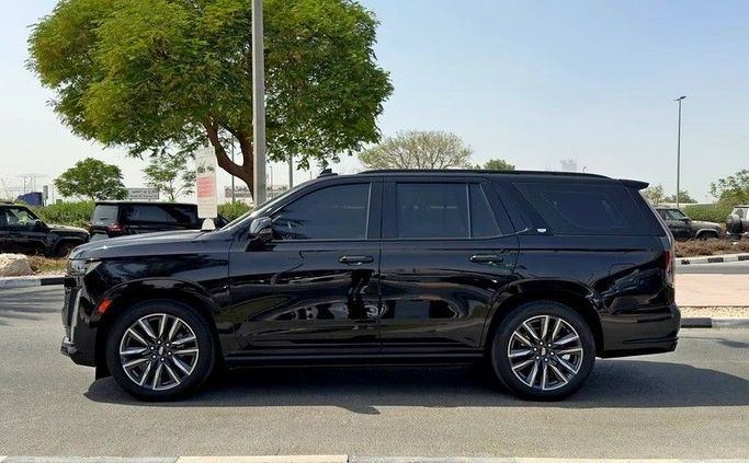 Used Cadillac Escalade ESV V, 6.2 l, 2023 in Dubai by Q Motors, Black color. GCC Specs | AUTO.AE