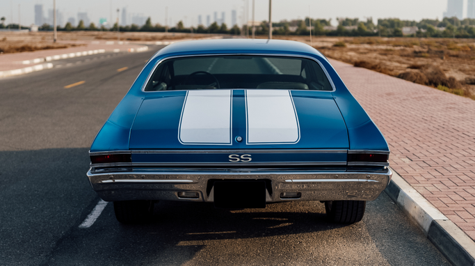 Chevrolet Chevelle II, 1968 купе-хардтоп спорт класса в Дубае от DEIZ синий цвет | AUTO.AE