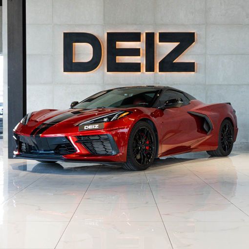 Chevrolet Corvette C8, 2023 тарга спорт класса в Дубае от DEIZ красный цвет | AUTO.AE