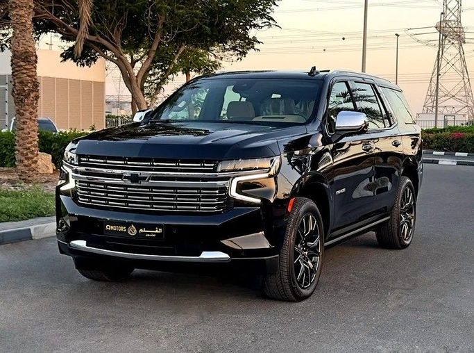 New Chevrolet Tahoe V Facelift, 6.2 l, 2024 in Dubai by Q Motors, Black color. GCC Specs | AUTO.AE