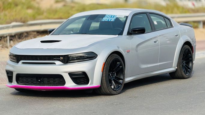 New Dodge Charger SRT VI (LD) Facelift, 6.4 l, 2023 in Dubai by MENAMOTORS, Silver color. Canadian Specs | AUTO.AE