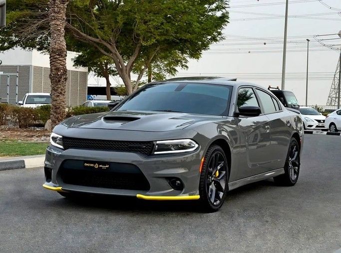 Used Dodge Charger VII (LD) Facelift, 3.6 l, 2023 in Dubai by Q Motors, Grey color. GCC Specs | AUTO.AE