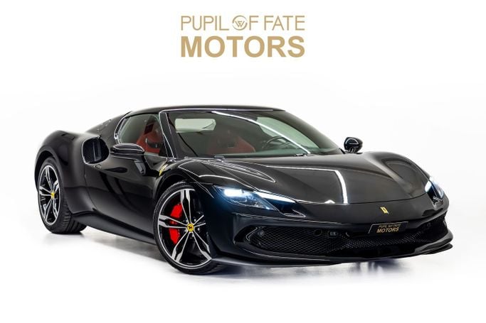 New Ferrari 296, 3.0 l, 2024 in Dubai by PUPIL OF FATE MOTORS, Black color. GCC Specs | AUTO.AE