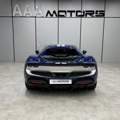 Used Ferrari 296 GTB, 3.0 l, 2022 in Dubai by AAA Motors, Blue color. GCC Specs | AUTO.AE