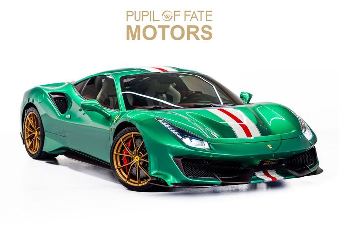 Подержанный Ferrari 488 Pista, 3.9 л, 2019 в Дубае от PUPIL OF FATE MOTORS Зеленый цвет. Other | AUTO.AE
