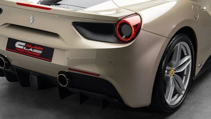 Used Ferrari 488 GTB, 3.9 l, 2018 in Dubai by Al Ain Class Motors, Pink color. GCC Specs | AUTO.AE