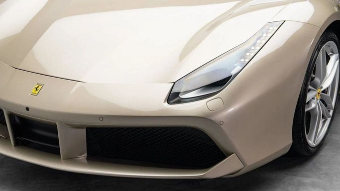 Used Ferrari 488 GTB, 3.9 l, 2018 in Dubai by Al Ain Class Motors, Pink color. GCC Specs | AUTO.AE