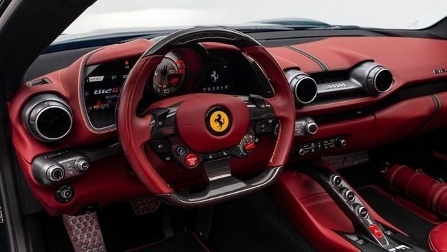 Used Ferrari 812 GTS, 6.5 l, 2021 in Dubai by Al Ain Class Motors, Green color. GCC Specs | AUTO.AE