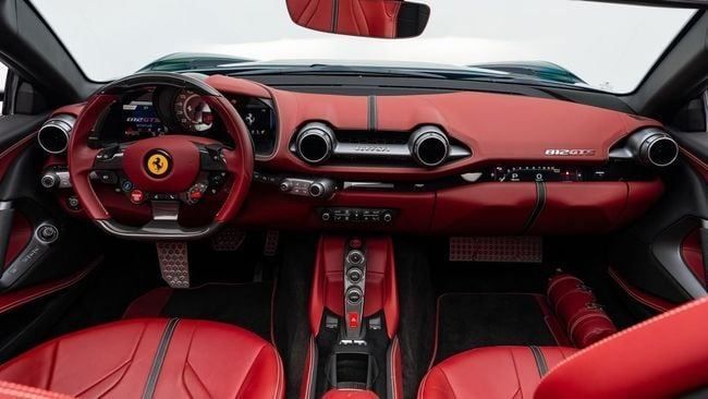 Used Ferrari 812 GTS, 6.5 l, 2021 in Dubai by Al Ain Class Motors, Green color. GCC Specs | AUTO.AE