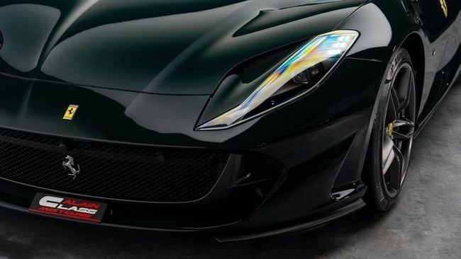 Used Ferrari 812 GTS, 6.5 l, 2021 in Dubai by Al Ain Class Motors, Green color. GCC Specs | AUTO.AE