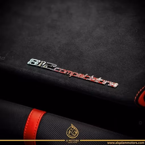 Used Ferrari 812 Competizione, 6.5 l, 2022 in Dubai by Q Motors, Red color. GCC Specs | AUTO.AE