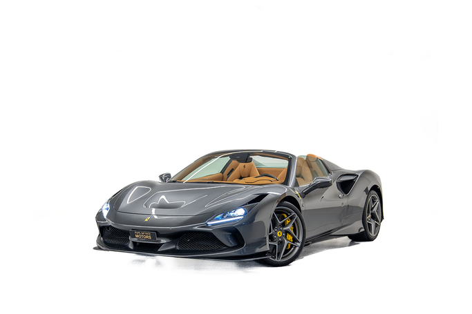 Подержанный Ferrari F8 Spider, 3.9 л, 2021 в Дубае от PUPIL OF FATE MOTORS Серый цвет. Европейская | AUTO.AE