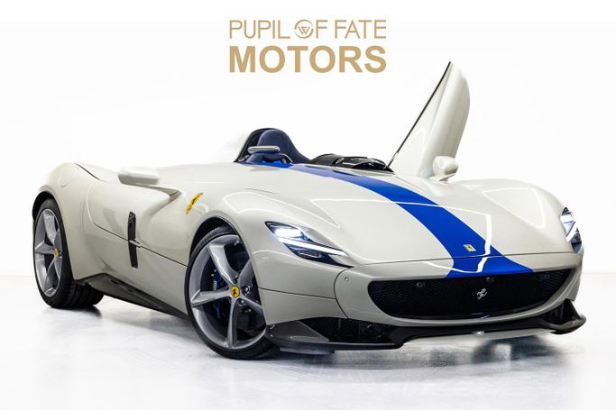 New Ferrari Monza SP SP1, 6.5 l, 2021 in Dubai by PUPIL OF FATE MOTORS, White color. European Specs | AUTO.AE