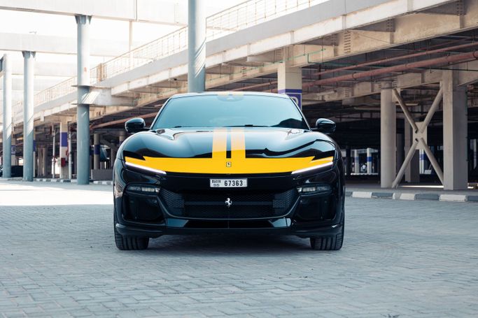 Ferrari Purosangue, 2024 внедорожник 5 дв. спорт класса в Дубае от POF RENTAL черный цвет | AUTO.AE