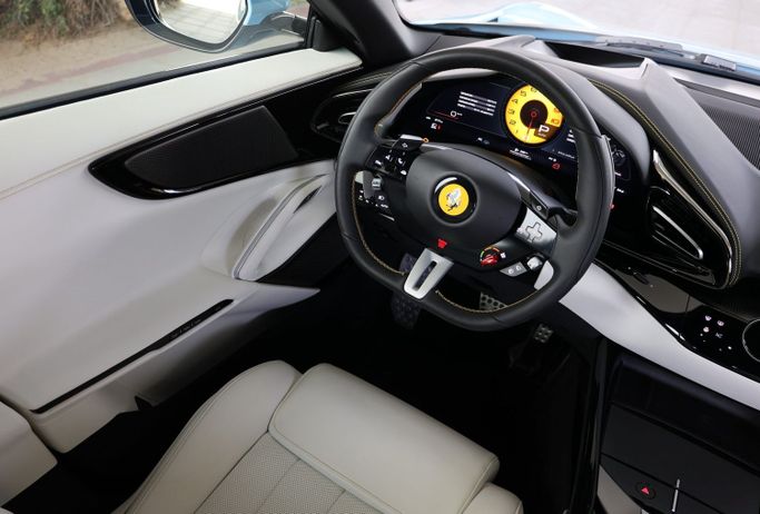 Ferrari Purosangue, 2024 внедорожник 5 дв. спорт класса в Дубае от POF RENTAL голубой цвет | AUTO.AE
