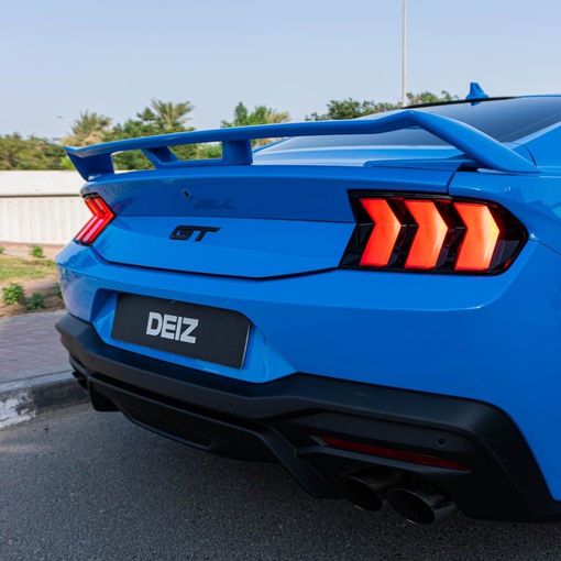 Ford Mustang VI Рестайлинг, 2024 купе стандарт класса в Дубае от DEIZ голубой цвет | AUTO.AE