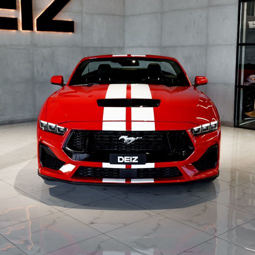 Ford Mustang VI Рестайлинг, 2024 кабриолет стандарт класса в Дубае от DEIZ красный цвет | AUTO.AE