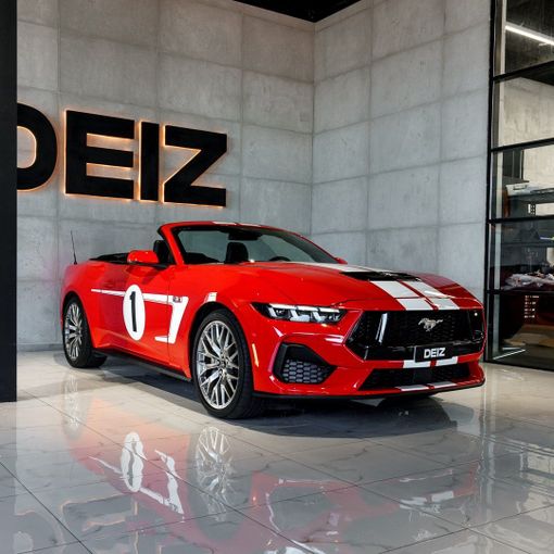 Ford Mustang VI Рестайлинг, 2024 кабриолет стандарт класса в Дубае от DEIZ красный цвет | AUTO.AE