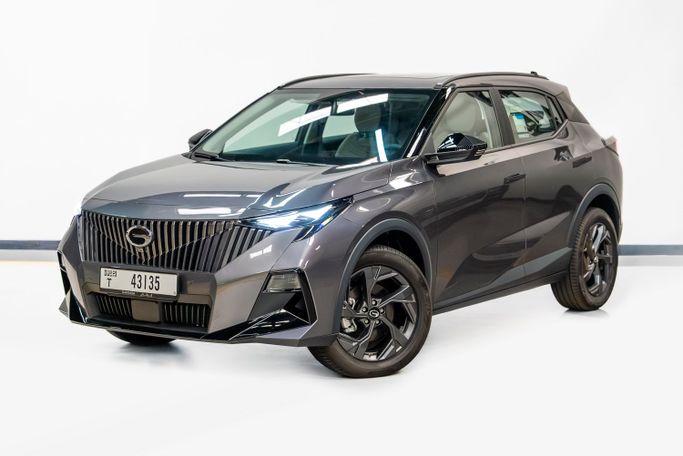 GAC GS3, 2025 economy suv 5 dr. for rent in Dubai by POF RENTAL, grey color | AUTO.AE