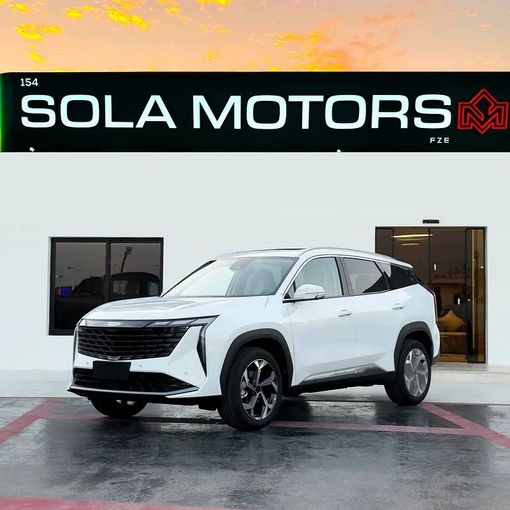 Новый Geely Atlas II, 2.0 л, 2025 в Дубае от Sola Motors Белый цвет. GCC | AUTO.AE