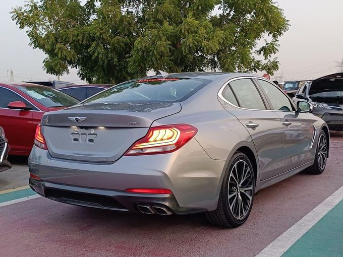 New Genesis G70 I Facelift, 2.0 l, 2021 in Dubai by SK Motors, Grey color. American Specs | AUTO.AE