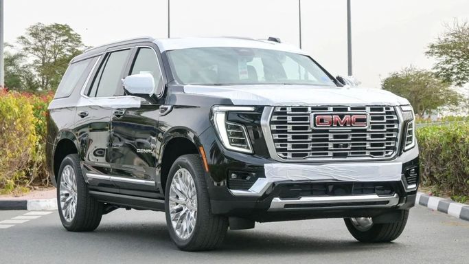 New GMC Yukon V Facelift, 6.2 l, 2025 in Dubai by Laith Alobaidi Motors, Black color. GCC Specs | AUTO.AE