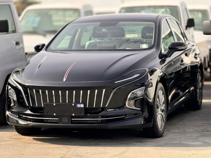 New Hongqi E-QM5, 2024 in Dubai by MENAMOTORS, Black color. GCC Specs | AUTO.AE