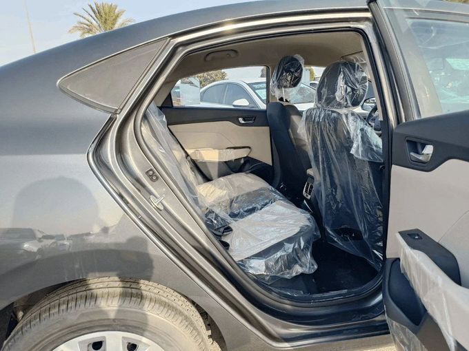 New Hyundai Accent V Facelift, 1.6 l, 2023 in Dubai by SK Motors, Grey color. GCC Specs | AUTO.AE