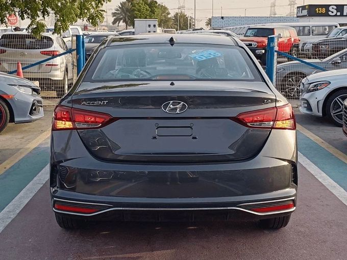 New Hyundai Accent V Facelift, 1.6 l, 2023 in Dubai by SK Motors, Grey color. GCC Specs | AUTO.AE