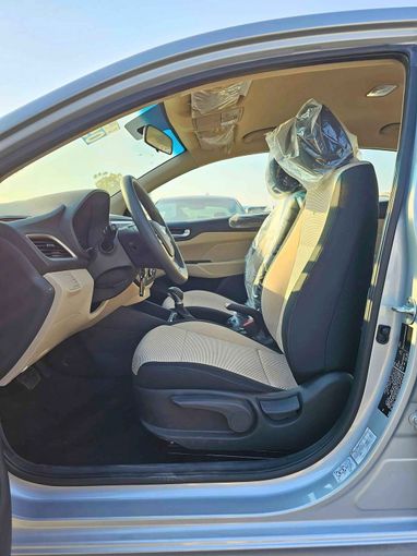 New Hyundai Accent V Facelift, 1.4 l, 2023 in Dubai by SK Motors, Silver color. GCC Specs | AUTO.AE