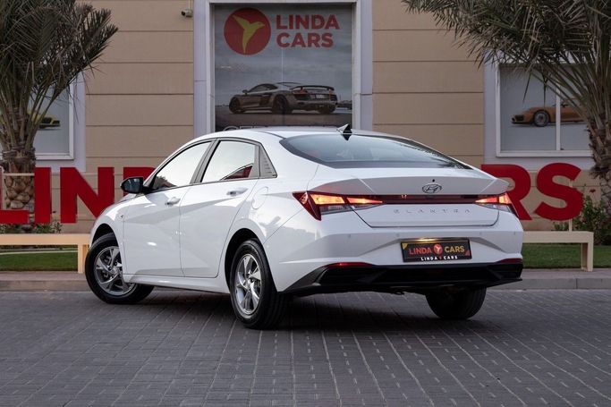 Used Hyundai Elantra VII (CN7), 1.6 l, 2023 in Dubai by Linda Cars, White color. GCC Specs | AUTO.AE