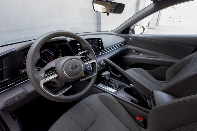 Used Hyundai Elantra VII (CN7), 1.6 l, 2023 in Dubai by Linda Cars, White color. GCC Specs | AUTO.AE