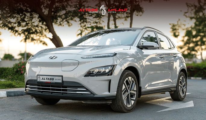 New Hyundai Kona I Facelift, 2023 in Dubai by Altass Motors, Silver color. GCC Specs | AUTO.AE