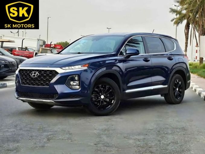 New Hyundai Santa Fe IV, 2.4 l, 2019 in Dubai by SK Motors, Blue color. American Specs | AUTO.AE