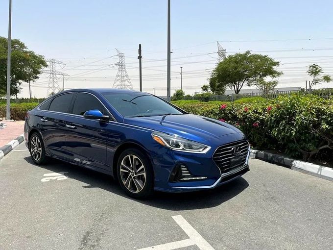 Used Hyundai Sonata VII (LF) Facelift, 2.0 l, 2018 in Dubai by Alta Class Motors, Blue color. American Specs | AUTO.AE