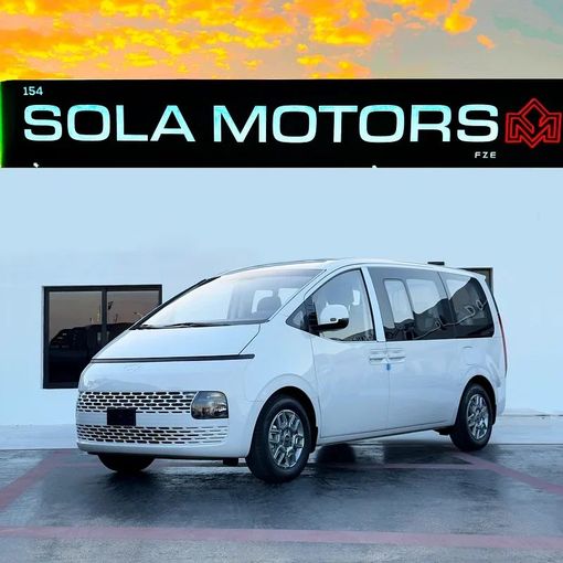 Новый Hyundai Staria, 2.2 л, 2025 в Дубае от Sola Motors Белый цвет. GCC | AUTO.AE
